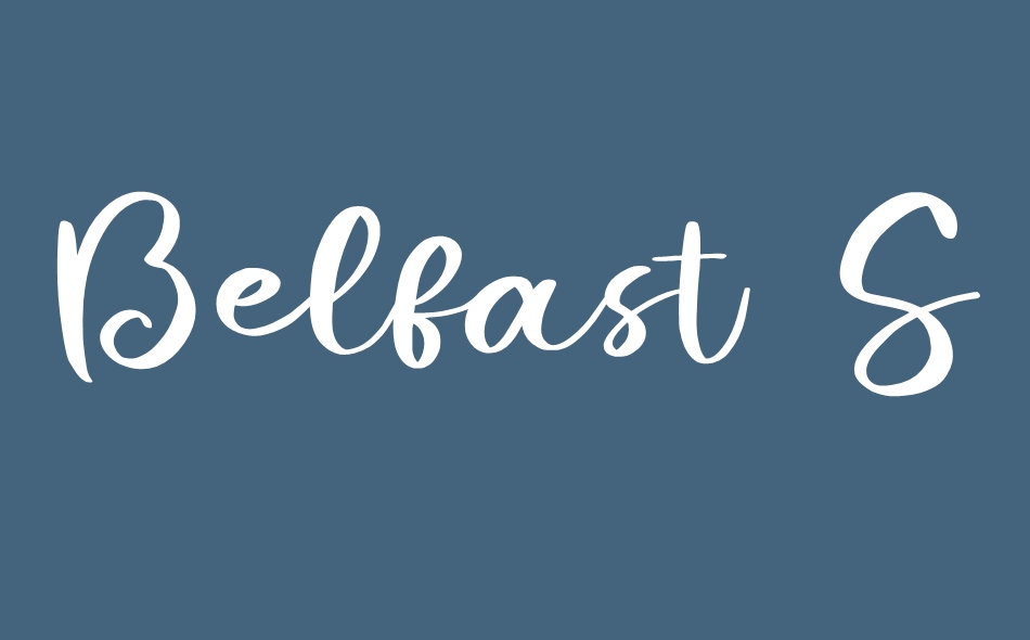 Belfast Star Script font big