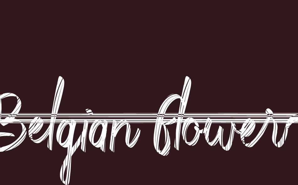 Belgian Flower font big