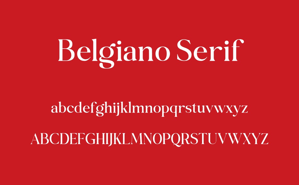 Belgiano Serif font
