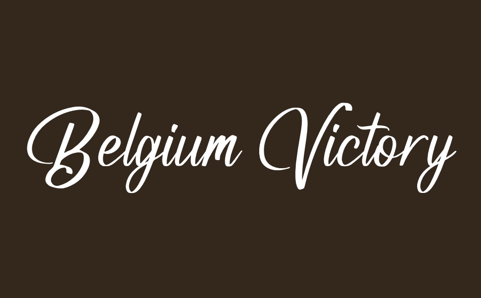 Belgium Victory font big