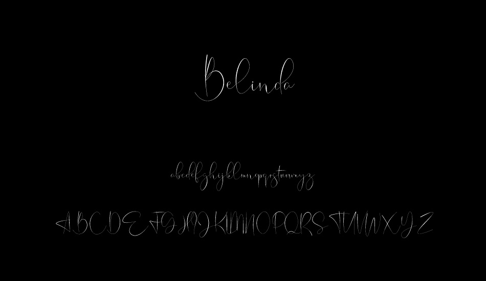 Belinda font