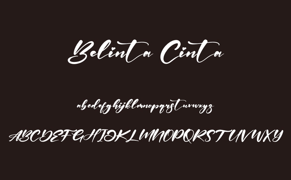 Belinta Cinta font