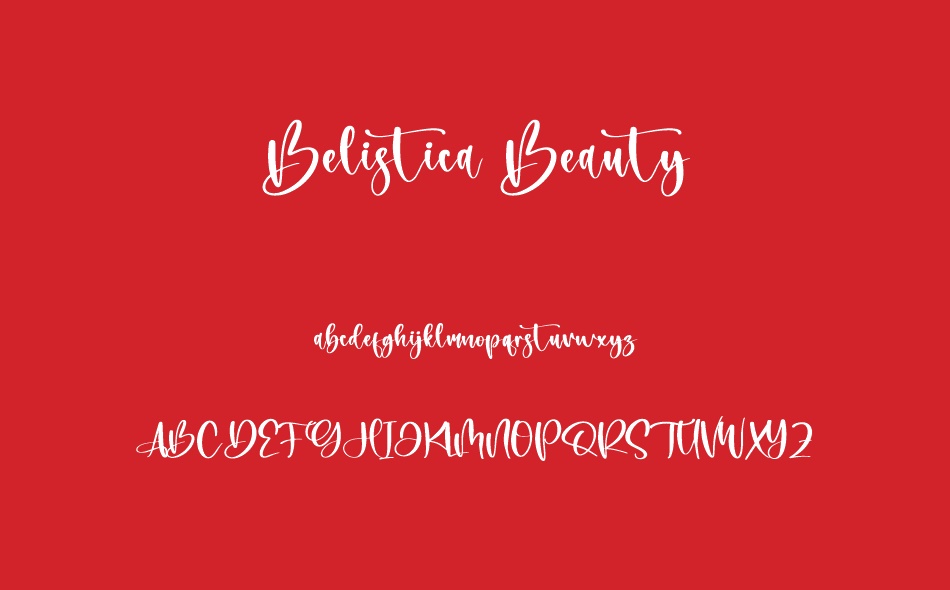 Belistica Beauty font