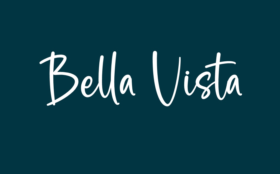 Bella Vista font big