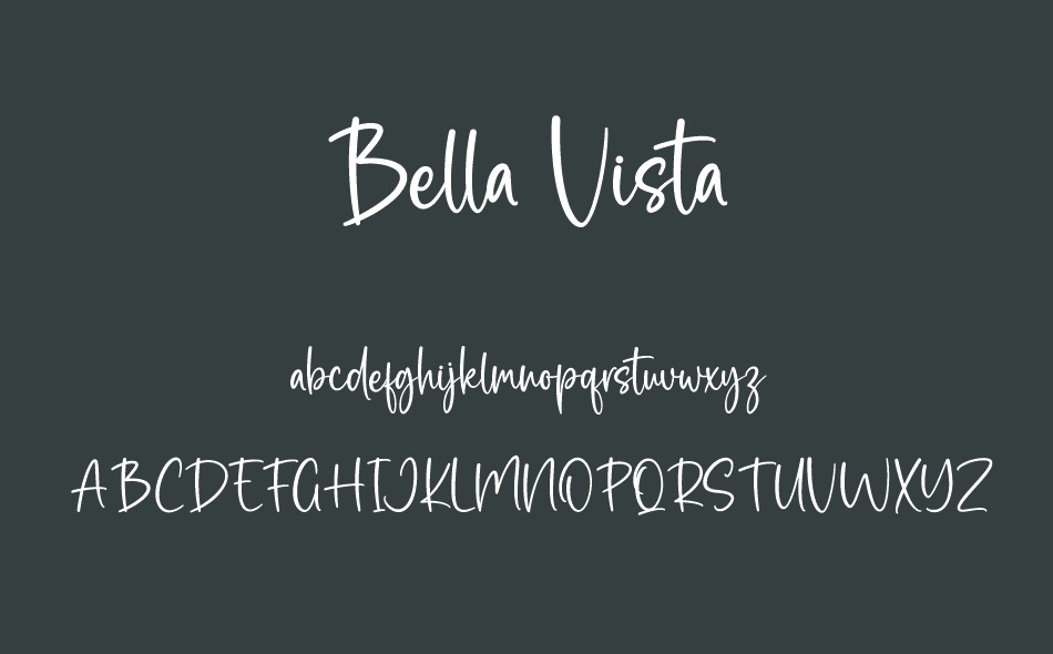 Bella Vista font