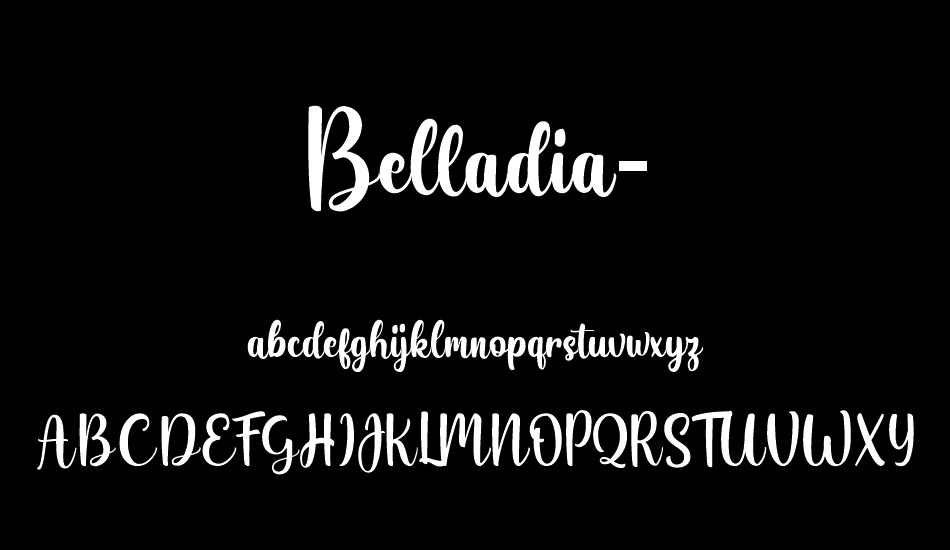 Belladia-Demo font