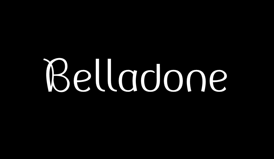 Belladone font big