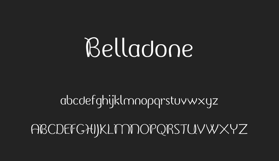 Belladone font