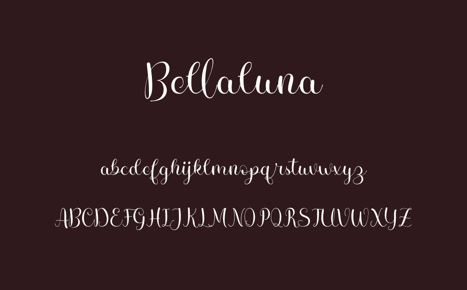 Bellaluna font