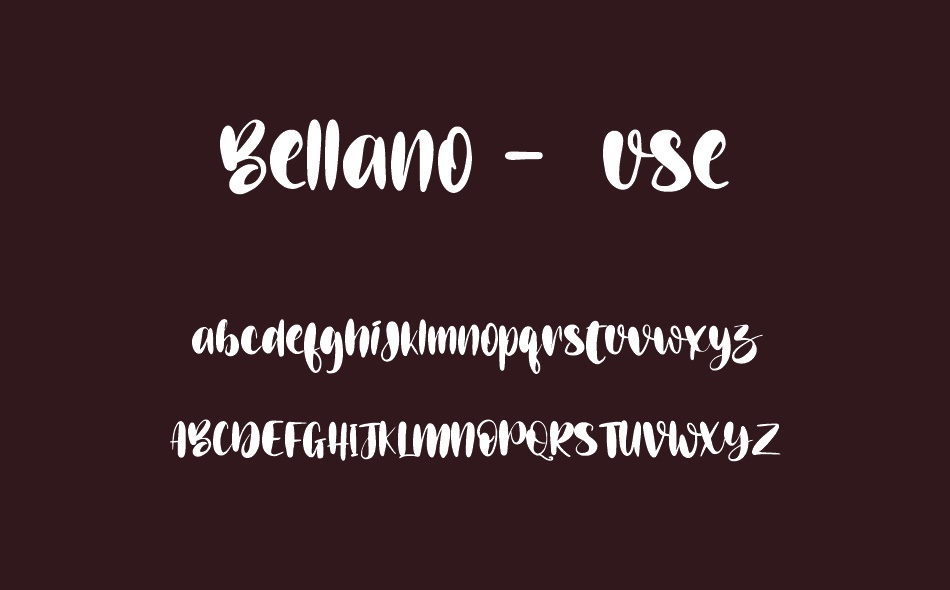 Bellano font