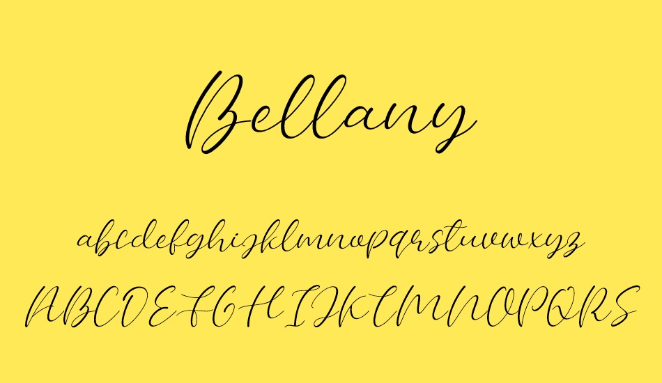 bellany font