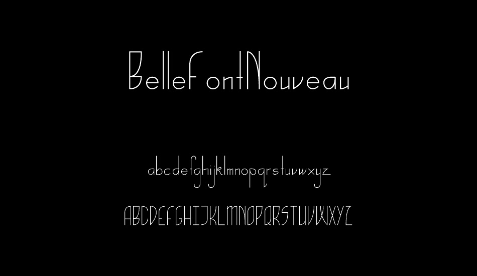 BelleFontNouveau font