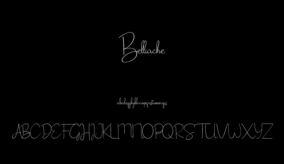 Belliache font