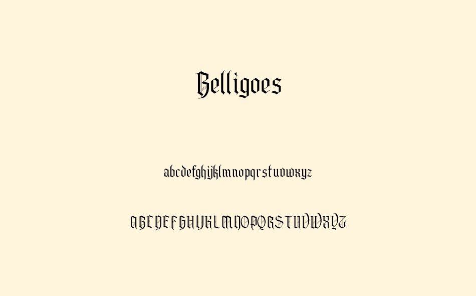 Belligoes font