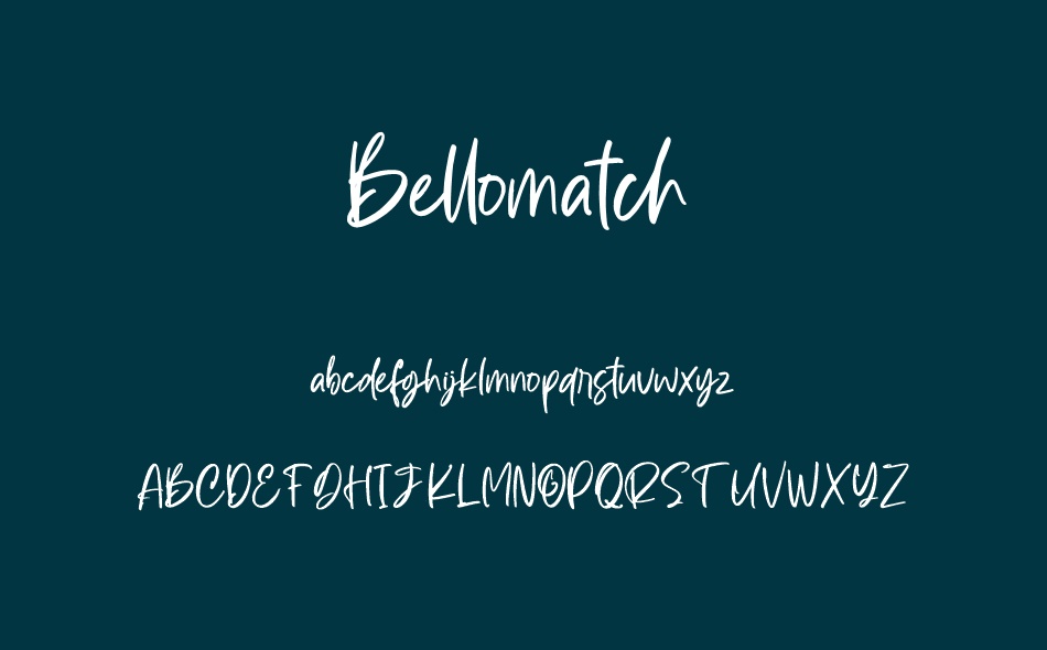 Bellomatch font