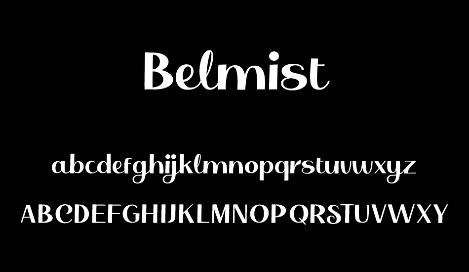 Belmist font