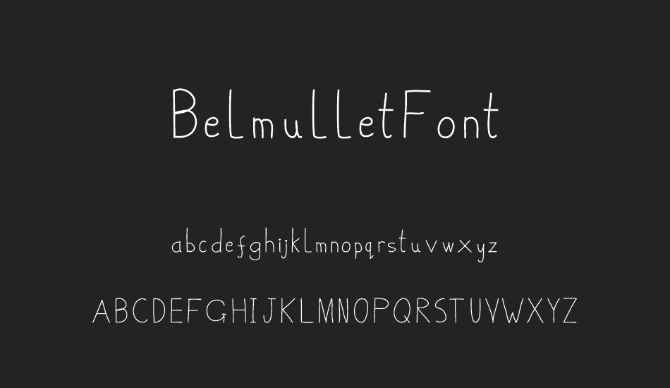 BelmulletFont font