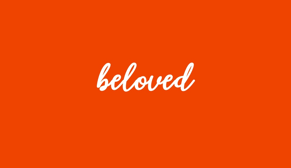 beloved font big