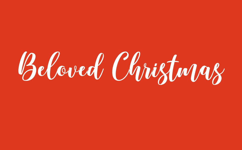 Beloved Christmas font big