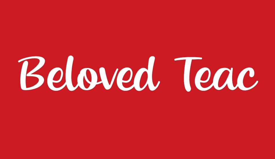 Beloved Teacher font big