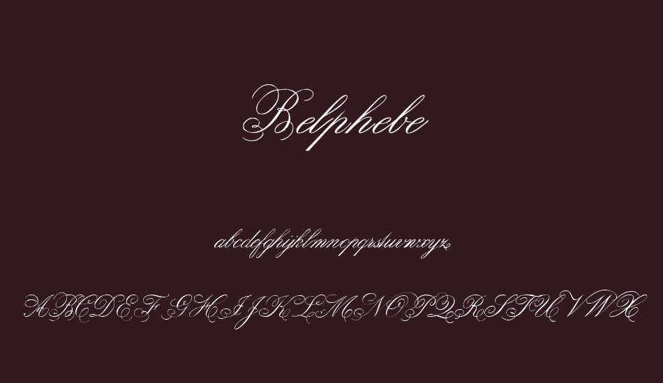 Belphebe font