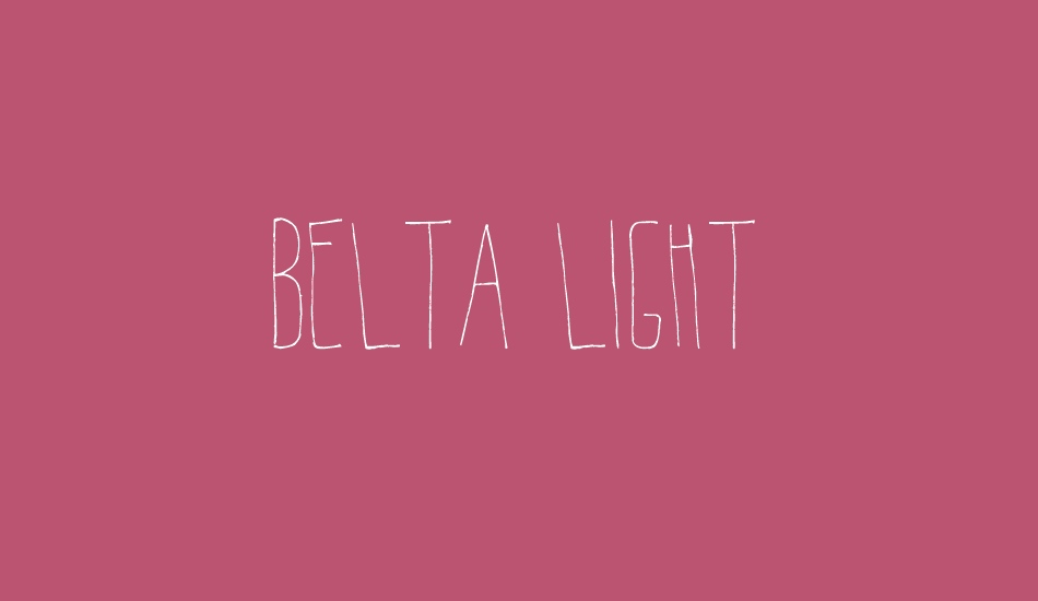 Belta Light font big