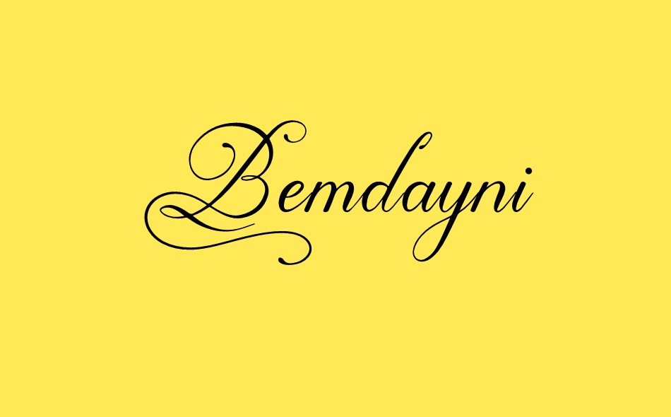 Bemdayni font big