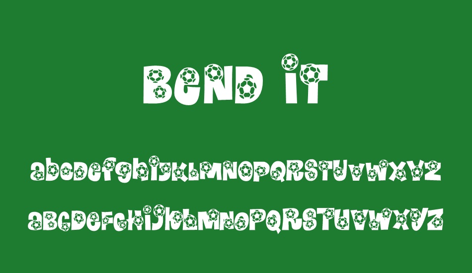 Bend It font