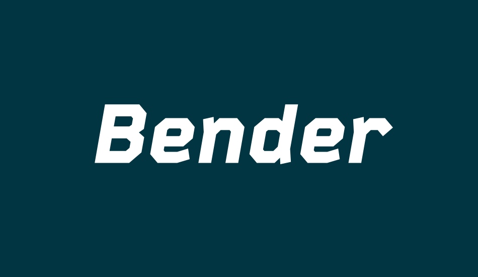 Bender font big