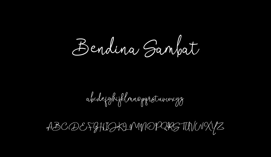 Bendina Sambat font