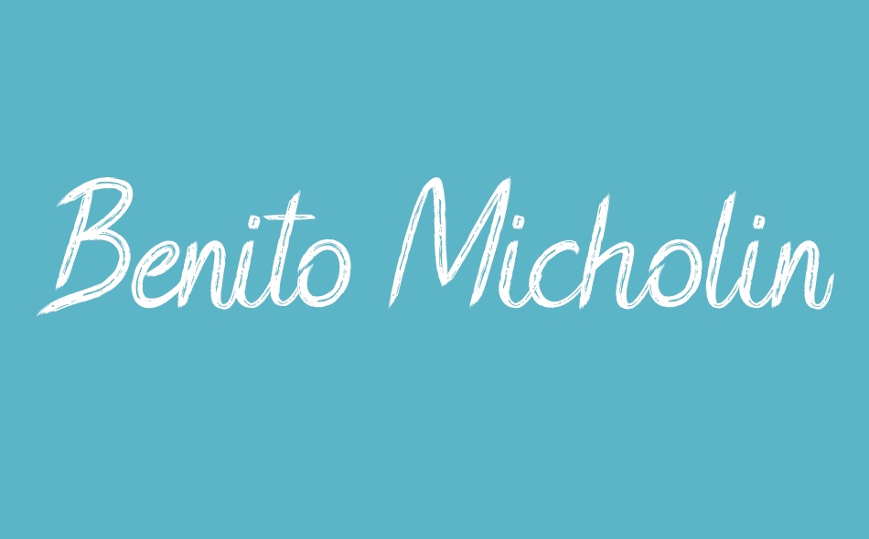 Benito Micholine font big