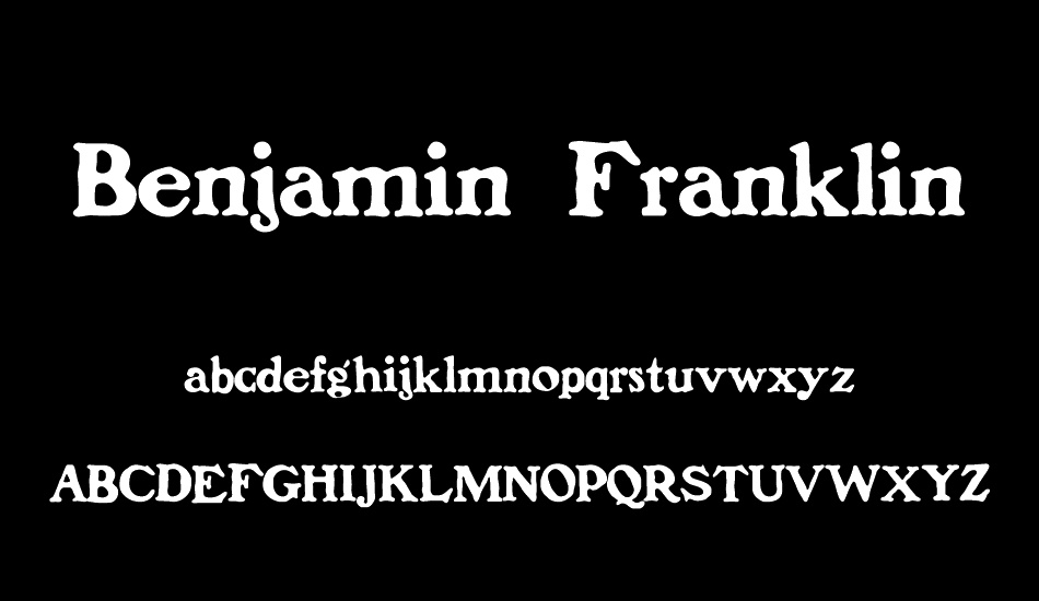 Benjamin Franklin font