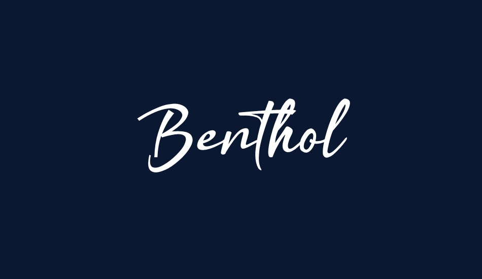 Benthol font big