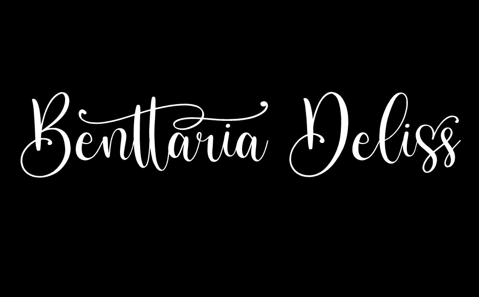 Benttaria Delissha font big