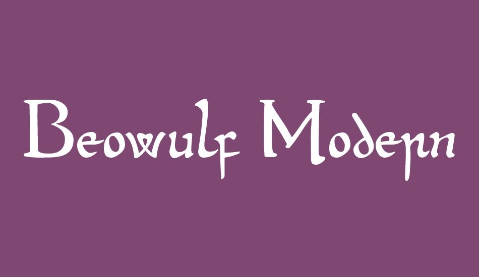 Beowulf Modern font big
