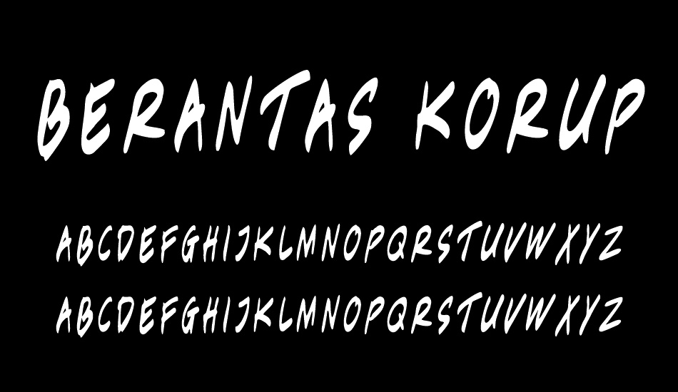 Berantas Korupsi font