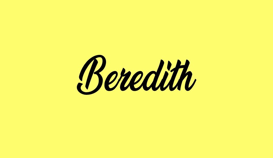 beredith-personal-use font big