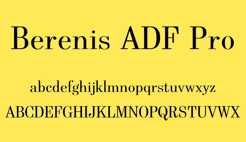 berenis-adf-pro font