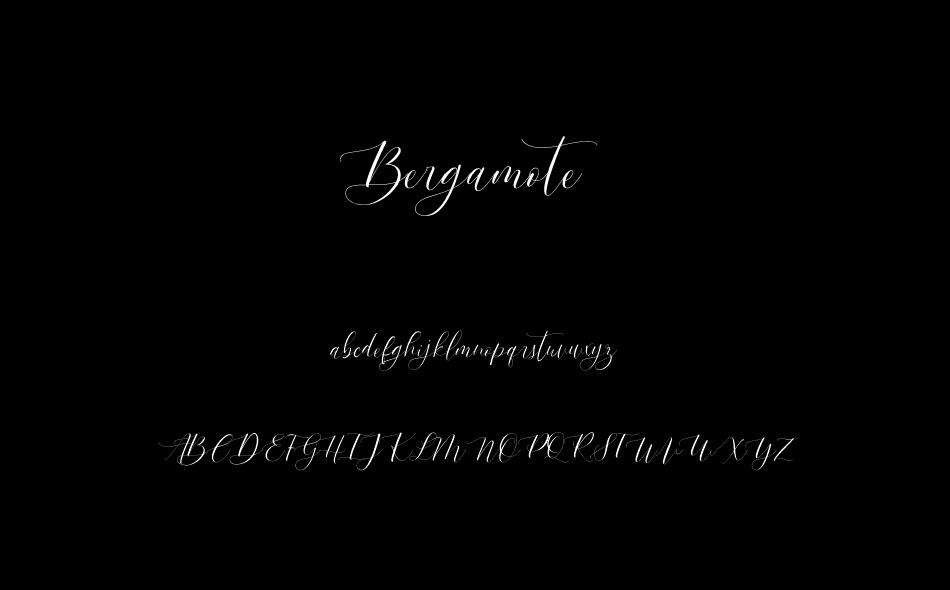 Bergamote font