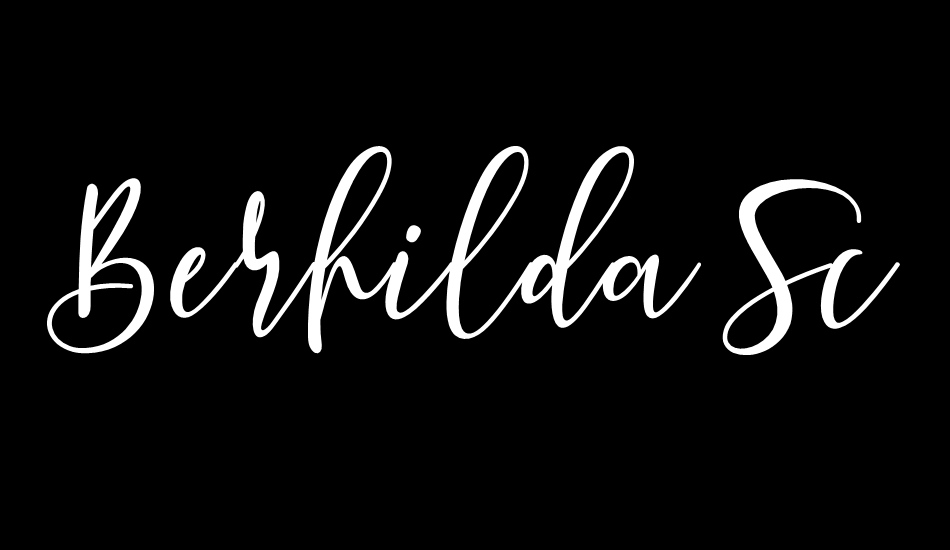 Berhilda Script font big