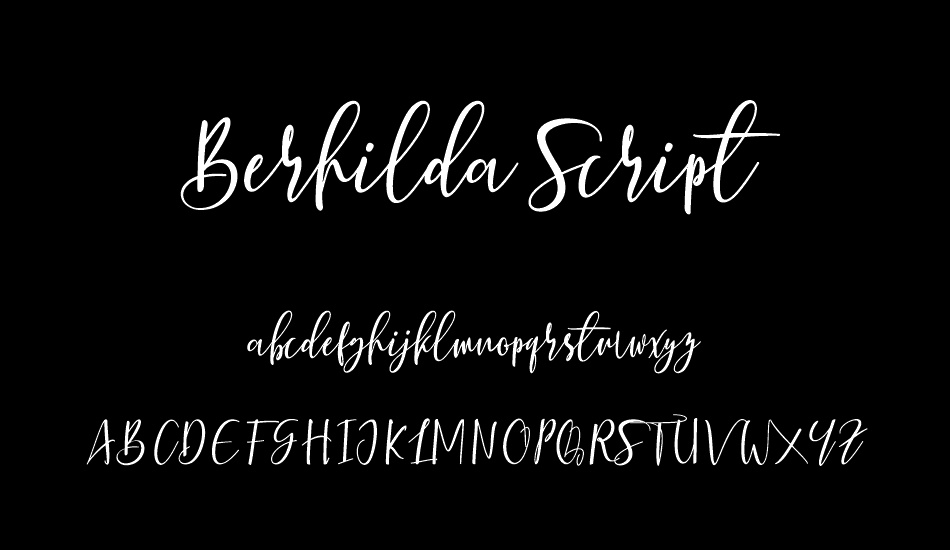 Berhilda Script font