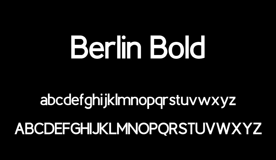 Berlin Bold font
