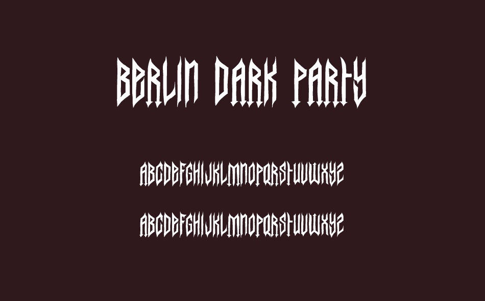 Berlin Dark Party font