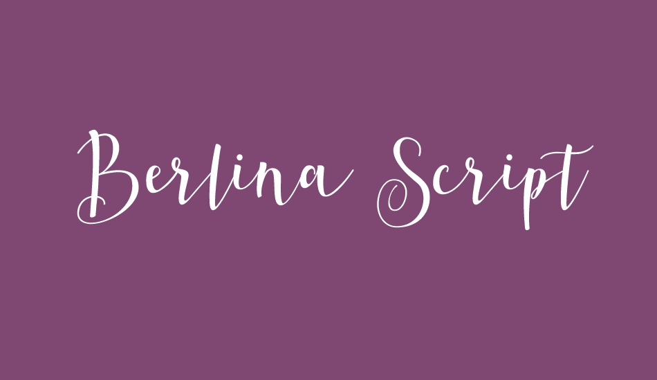 berlina-script--personal-use font big