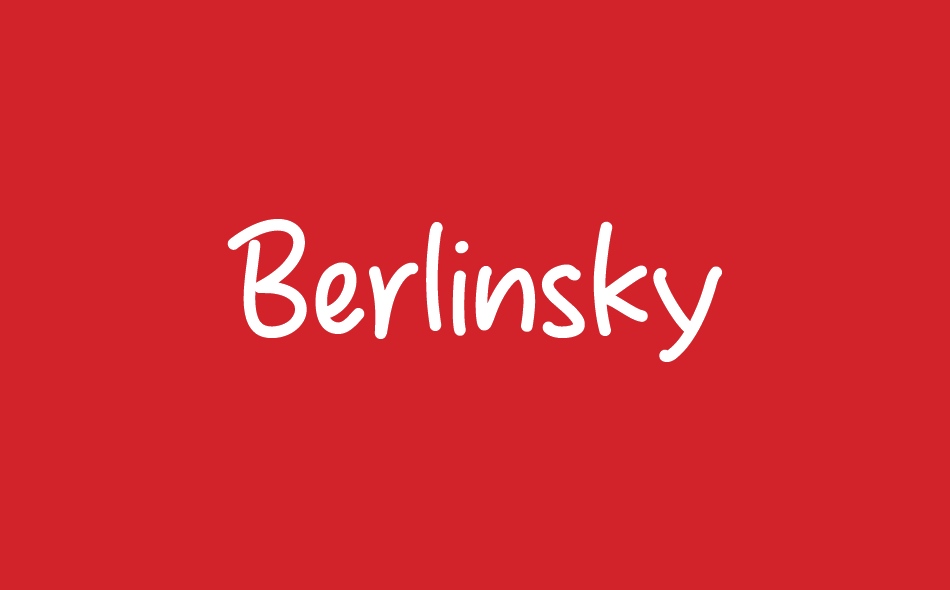 Berlinsky font big