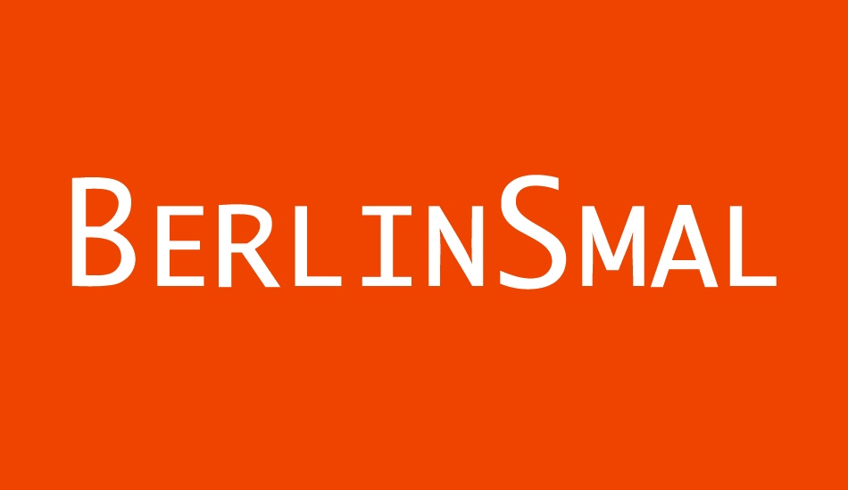 BerlinSmallCaps font big