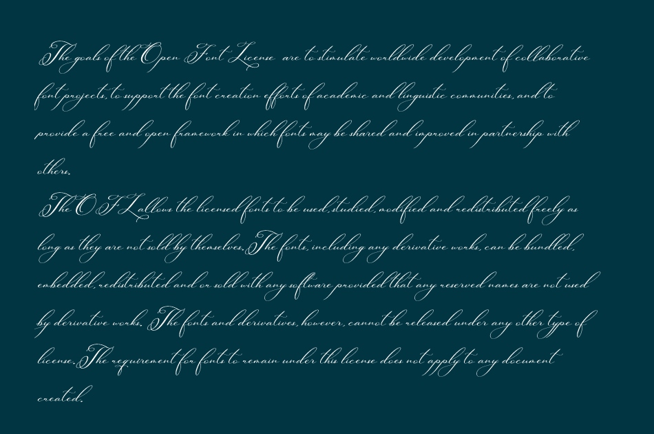 Berlishanty Calligraphy font 1