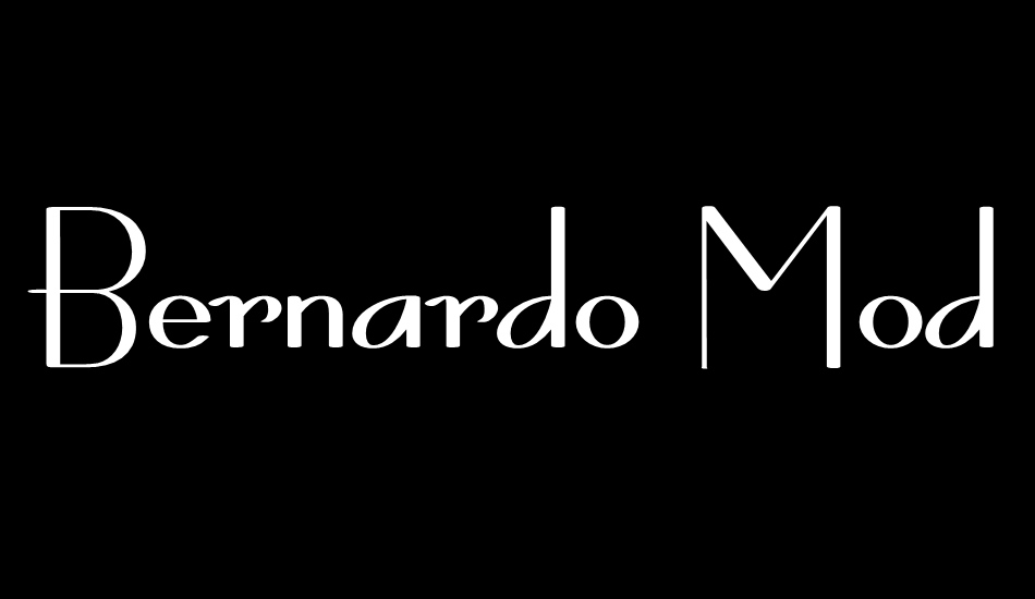 Bernardo Moda Contrast font big