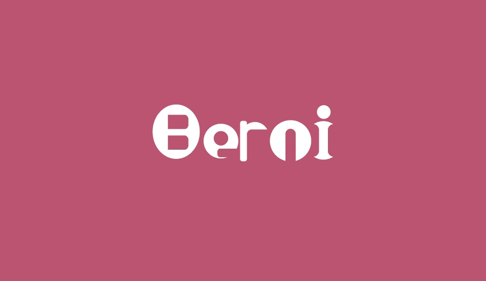 Berni font big