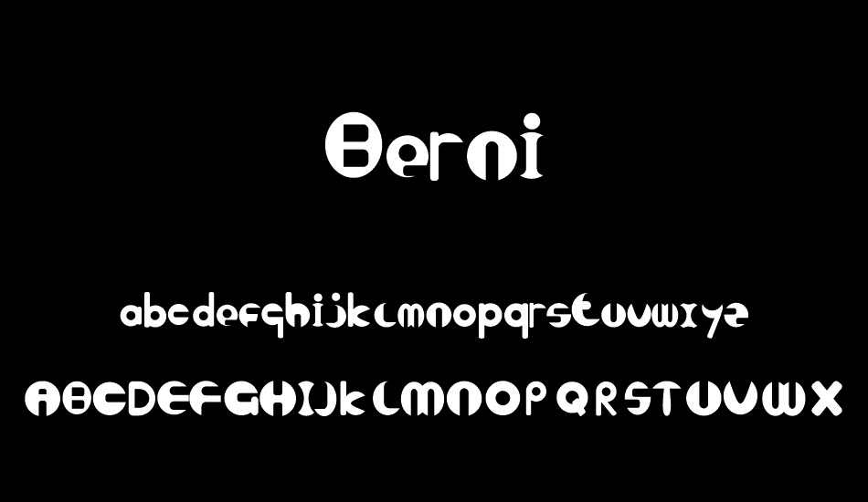 Berni font